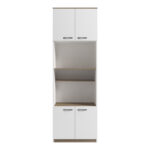 Ντουλάπα κουζίνας Rowan σε λευκή-sonoma απόχρωση 60x42x182εκ - Image 4