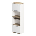 Ντουλάπα κουζίνας Rowan σε λευκή-sonoma απόχρωση 60x42x182εκ - Image 5