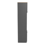 Ντουλάπα κουζίνας Rowan σε ανθρακί-oak απόχρωση 60x42x182εκ - Image 6