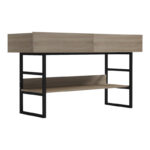 Κονσόλα Vien σε sonoma-μαύρη απόχρωση 139x43x75.5εκ - Image 3