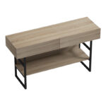 Κονσόλα Vien σε sonoma-μαύρη απόχρωση 139x43x75.5εκ - Image 6