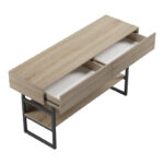 Κονσόλα Vien σε sonoma-μαύρη απόχρωση 139x43x75.5εκ - Image 7