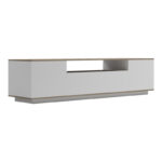 Έπιπλο τηλεόρασης Winey σε sonoma-λευκή απόχρωση 180x44.5x44.5εκ - Image 3