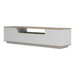 Έπιπλο τηλεόρασης Winey σε sonoma-λευκή απόχρωση 180x44.5x44.5εκ - Image 5