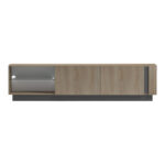 Έπιπλο τηλεόρασης με Led Vario sonoma - ανθρακί 185.6x35x45εκ - Image 6