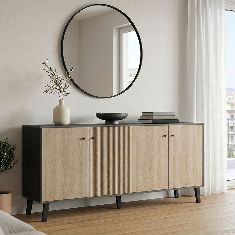product_pako_230-000133 Μπουφές Tuscany sonoma-ανθρακί 180x40x78.6εκ - Image 1