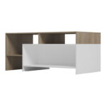 Τραπέζι σαλονιού Consa sonoma - λευκό 120x60x52.8εκ - Image 4