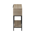 Κονσόλα Nordic σε sonoma-μαύρη απόχρωση 90x29,5x76εκ - Image 7