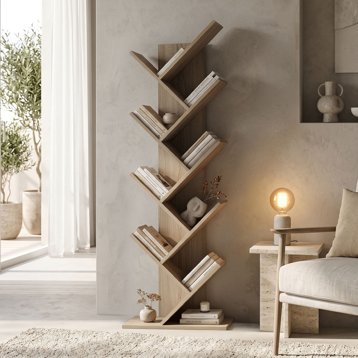 product_pako_230-000152 Βιβλιοθήκη Fyllo sonoma 50x25x141.5εκ - Image 1