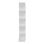 Βιβλιοθήκη Fyllo λευκό 50x25x141.5εκ - Image 5