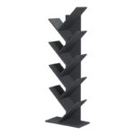Βιβλιοθήκη Fyllo ανθρακί 50x25x141.5εκ - Image 4