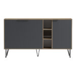 Μπουφές Balain sonoma-ανθρακί 142x35.5x83εκ - Image 4