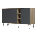 Μπουφές Balain sonoma-ανθρακί 142x35.5x83εκ - Image 5