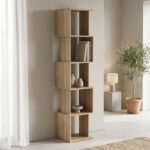 Βιβλιοθήκη Cubik sonoma 35x30x161εκ
