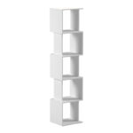 Βιβλιοθήκη Cubik λευκό 35x30x161εκ - Image 2