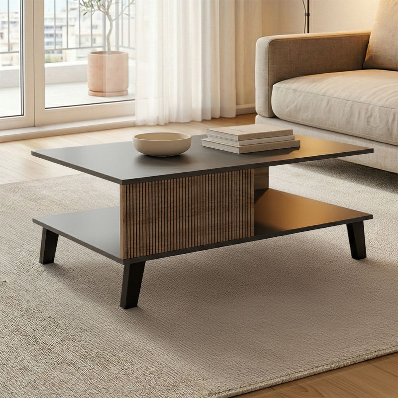 product_pako_230-000177 Τραπεζάκι σαλονιού Tuscany sonoma-ανθρακί 83x54x34εκ - Image 1