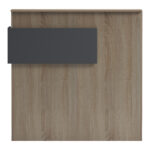 Γραφείο reception Optima με led sonoma-ανθρακί 110x40x110εκ - Image 6