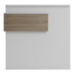 Γραφείο reception Optima με led λευκό-sonoma 110x40x110εκ - Image 6