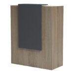 Γραφείο reception Zowel με led sonoma-ανθρακί 90x40x110εκ - Image 5