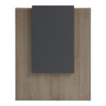 Γραφείο reception Zowel με led sonoma-ανθρακί 90x40x110εκ - Image 6
