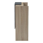 Γραφείο reception Zowel με led sonoma-ανθρακί 90x40x110εκ - Image 7