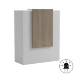 Γραφείο reception Zowel με led λευκό - sonoma 90x40x110εκ - Image 2