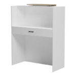Γραφείο reception Zowel με led λευκό - sonoma 90x40x110εκ - Image 3