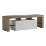 Έπιπλο τηλεόρασης Liner sonoma-λευκό 150x40x50εκ - Image 3