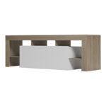 Έπιπλο τηλεόρασης Liner sonoma-λευκό 150x40x50εκ - Image 4