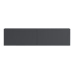 Έπιπλο τηλεόρασης επιτοίχιο με Led Rival ανθρακί 120x35x30εκ - Image 4