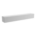 Έπιπλο τηλεόρασης επιτοίχιο με Led Rival λευκό 210x35x30εκ - Image 3