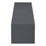 Έπιπλο τηλεόρασης επιτοίχιο με Led Rival ανθρακί 210x35x30εκ - Image 5