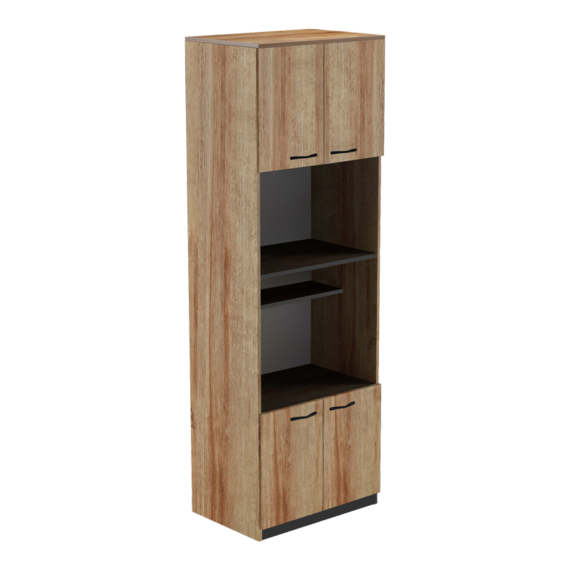 product_pako_230-000199 Ντουλάπα κουζίνας Rowan σε ανθρακί-oak απόχρωση 60x42x182εκ - Image 1