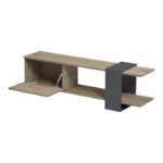 Έπιπλο τηλεόρασης Standi σε sonoma-ανθρακί 120x25x36.8εκ - Image 2