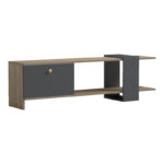 Έπιπλο τηλεόρασης Standi σε sonoma-ανθρακί 120x25x36.8εκ - Image 3