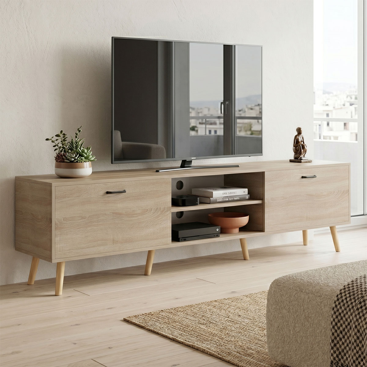 product_pako_230-000204 Έπιπλο τηλεόρασης Gorna sonoma 180x35x48.6εκ - Image 1