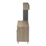 Σύνθεση γραφείου Kontor sonoma-ανθρακί 160x50x158,2εκ - Image 6