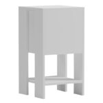Κομοδίνο Reppo λευκό 30x30x55εκ - Image 2