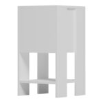 Κομοδίνο Reppo λευκό 30x30x55εκ - Image 5