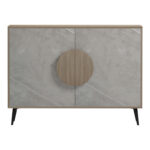 Μπουφές Gora sonoma-μπεζ οψη μαρμαρου 110x35.5x82εκ - Image 4