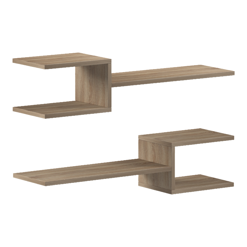 product_pako_230-000245 Ραφιέρα τοίχου Sumpa 2 τεμ sonoma 65x20x18εκ - Image 1