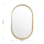 Καθρέπτης Ellipse χρυσό 50x2x80εκ - Image 4