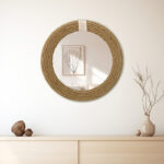 Καθρέπτης Rope φυσικό 60x2x60εκ - Image 2