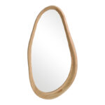 Καθρέπτης οβάλ Baloa mdf σε φυσική απόχρωση 44x4x80εκ - Image 3