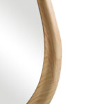 Καθρέπτης οβάλ Baloa mdf σε φυσική απόχρωση 44x4x80εκ - Image 5