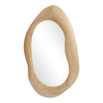 Καθρέπτης οβάλ Enola mdf σε φυσική απόχρωση 54x2.5x80εκ - Image 3