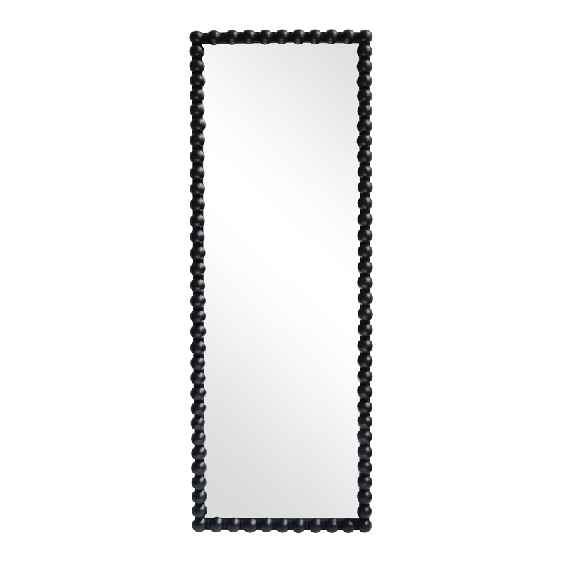 product_pako_233-000042 Καθρέπτης Ledalo ξύλο σε μαύρη απόχρωση 45x4.5x130εκ - Image 1