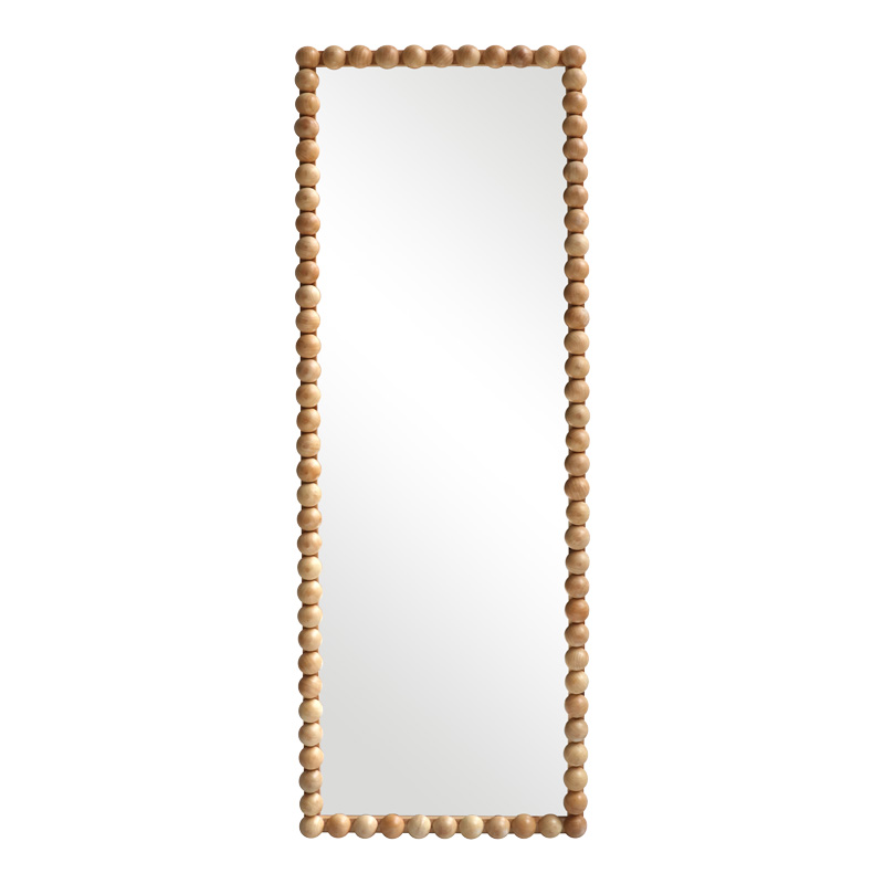 product_pako_233-000043 Καθρέπτης Ledalo ξύλο σε φυσική απόχρωση 45x4.5x130εκ - Image 1