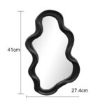 Καθρέπτης Liquid pp σε μαύρη απόχρωση 26x2.7x39εκ - Image 5