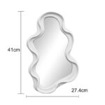 Καθρέπτης Liquid pp σε λευκή απόχρωση 26x2.7x39εκ - Image 5